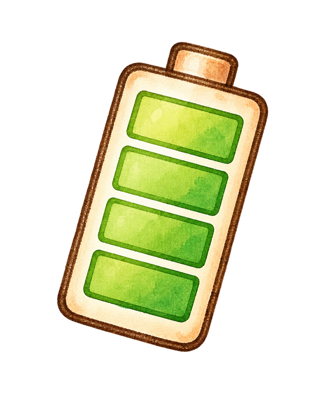 エネルギーが満ちた電池